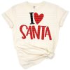 A cheerful Santa Claus illustration with festive holiday decorations and a family-friendly theme.