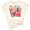 Groovy red retro Valentine’s Day heart with funky retro design elements