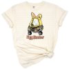 Cartoon camo egg hunter design with Easter eggs for boys and kids.