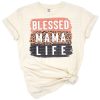 A grunge leopard print with sunflowers and a playful mama text design.