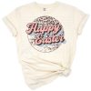 A cheerful retro Easter design with leopard print and playful vintage accents.