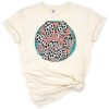 A playful white leopard print design with fur mama text and animal motifs.
