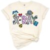 A floral nurse design featuring x-ray elements and colorful flowers.