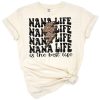 Retro leopard print Nana design with a lightning bolt and playful accents