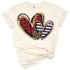 A leopard print heart design with a romantic Valentine’s Day theme.