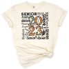 Western style Senior 2023 with pencil and leopard print accents in bold typography.