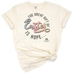 Artwork features uplifting Easter scripture and hope with a spiritual spring design.