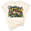 Artwork featuring a scenic country road winding through a rural landscape with vintage western style.