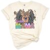 A western-inspired mama graphic with leopard print, wings, and sunflower accents.