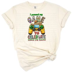 A festive Cinco de Mayo themed game controller design with playful and colorful fiesta graphics.