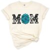 A stylish western themed mom design featuring turquoise gemstone and cowhide accents.