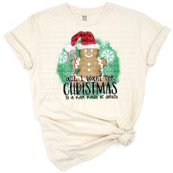A cheerful man made of dough decorated for Christmas with festive holiday details.