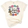 Hand-drawn Easter cross illustration with uplifting Christian message and floral accents.