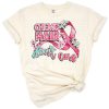 A bold design featuring a pink ribbon and 'Chemo Hair Don’t Care' in stylish lettering.