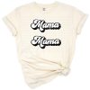 A vintage retro styled mama word art with layered bold lettering and classic colors.