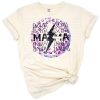 A bold mama graphic featuring a purple leopard print lightning bolt with cheetah accents.