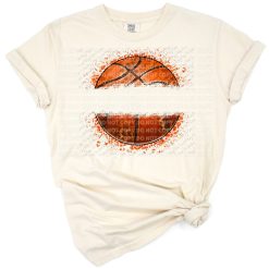 A bold, modern basketball artwork with grunge athletic styling.