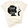 Artwork of an empowered black woman with an afro and stylish accessories.