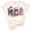 A nurse-themed design with a grunge American flag and patriotic elements.