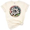 A retro style leopard print bus aide graphic with bold lettering and fun animal print accents.