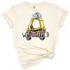 A playful kid's design featuring a leopard print car with Easter accents and wild child theme.