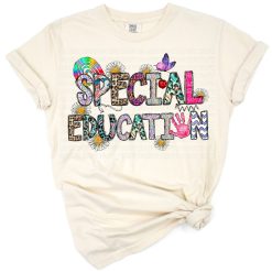 Illustration featuring school, nurse, teacher, therapy, and hospital themed elements