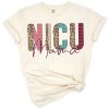 A delicate floral illustration surrounding the words NICU Mama in soft pastel colors.