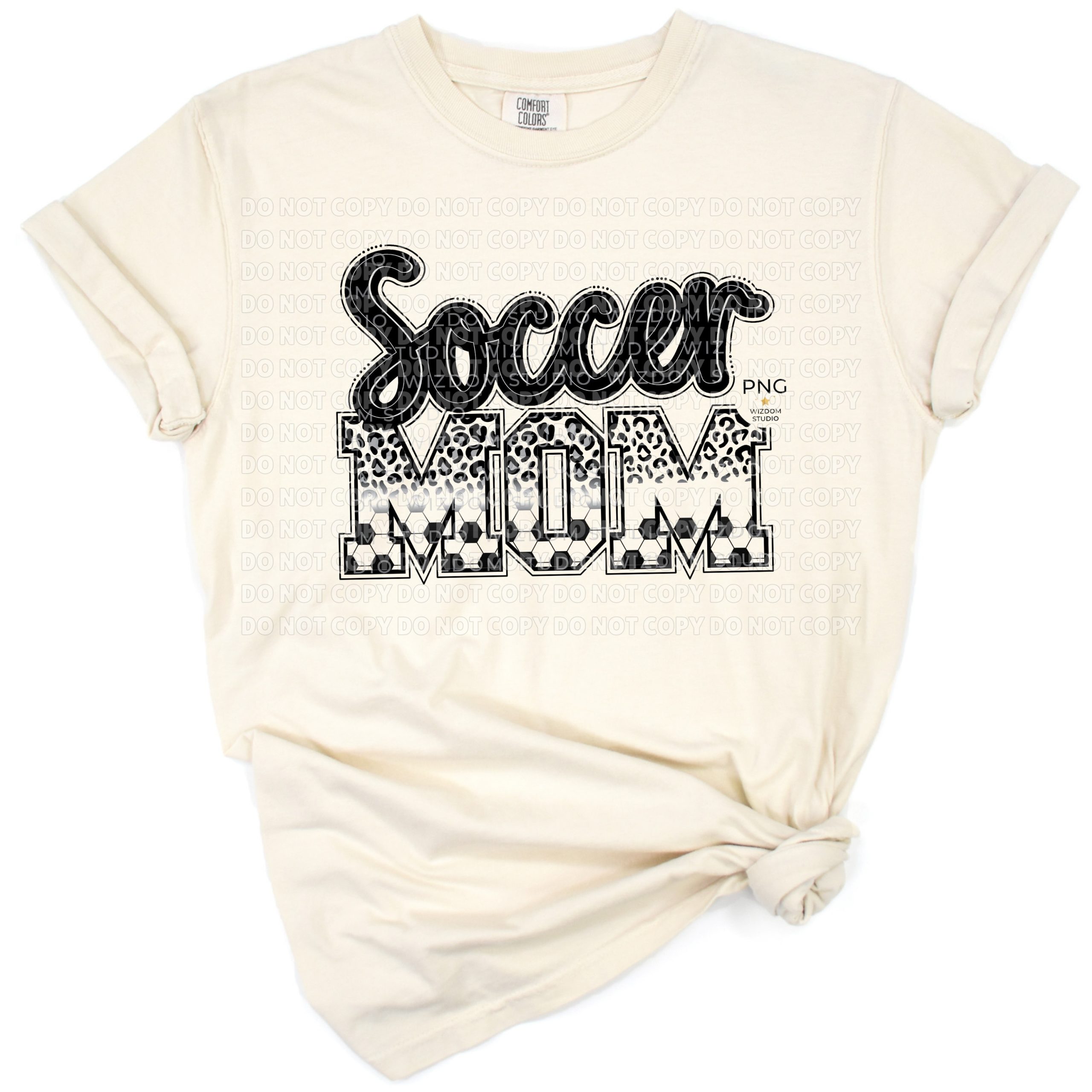 A bold leopard print design combined with black lettering that reads Softball Mom.