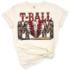 Distressed vintage design with baseball and mom script.