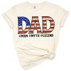 A patriotic dad design with the American flag and bold text for Father’s Day.