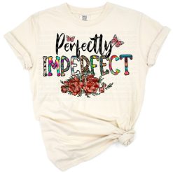 A colorful floral arrangement with a leopard print butterfly and inspirational text.