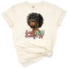 An uplifting Afro woman artwork celebrating empowerment and Juneteenth.