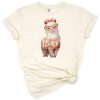 Cute mama llama illustration with birthday party theme.