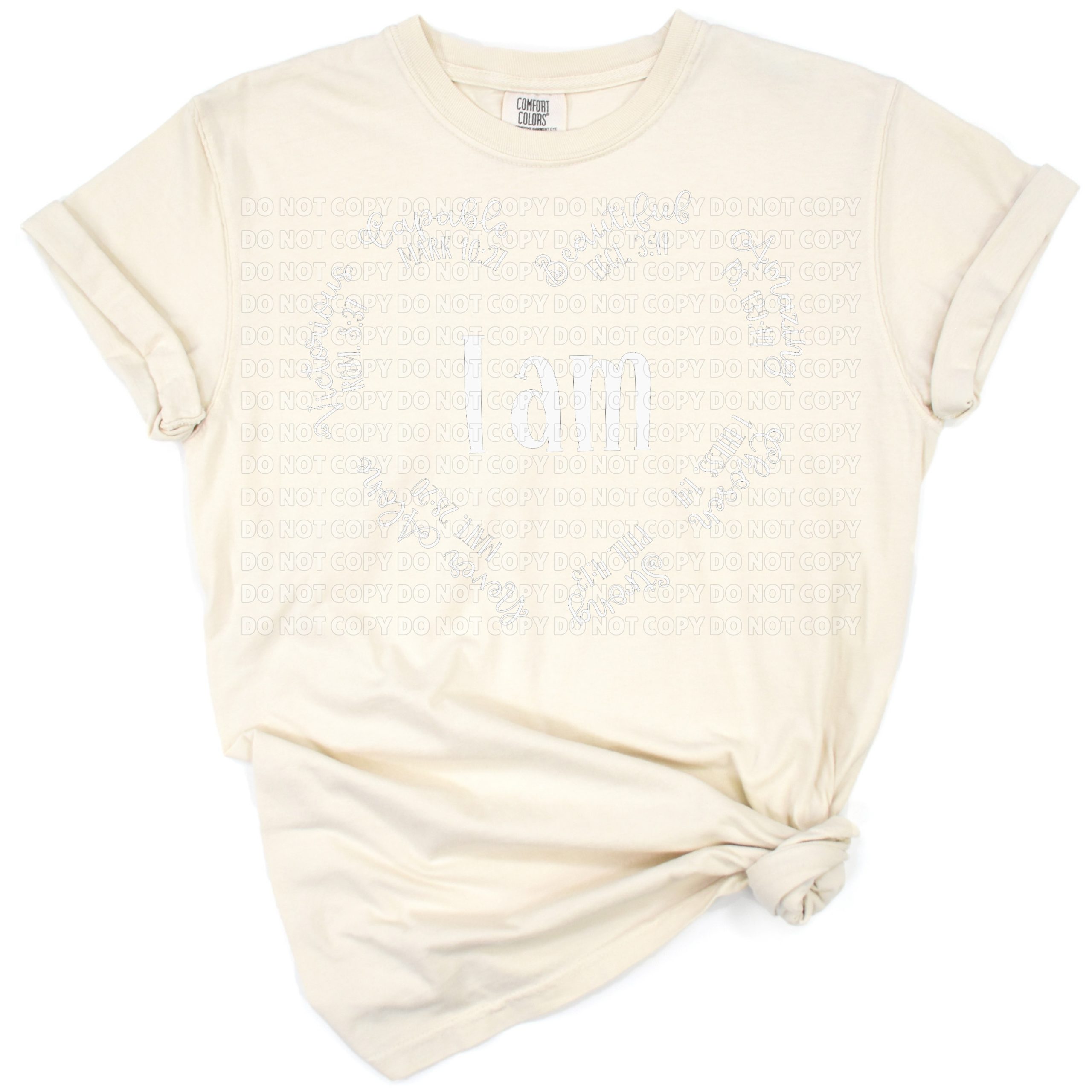 Hand-lettered scripture and Easter motif with inspirational religious elements.