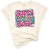 A retro style Black Friday crew graphic with pink leopard background accents.