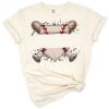 A retro style illustration of a baseball and athletic elements, featuring a playful mom theme.