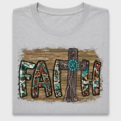 Faith Cross Floral DTF Transfer