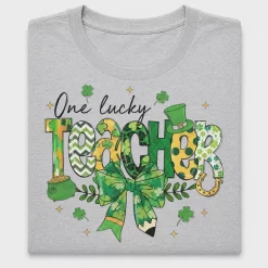One Lucky Teacher St. Patrick's DTF Transfer