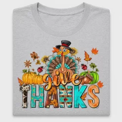 Give Thanks Turkey DTF Transfer