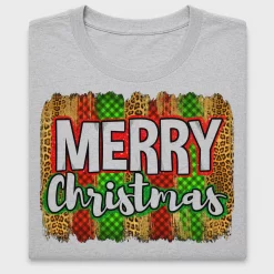 Retro Christmas Leopard Plaid DTF Transfer
