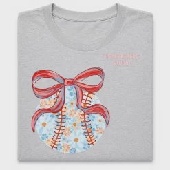 Floral Baseball Bow DTF Transfer