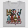 Merry Bright Western Christmas Trees DTF Transfer