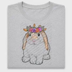 Easter Bunny Floral DTF Transfer