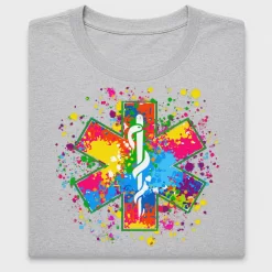 Colorful Star of Life DTF Transfer