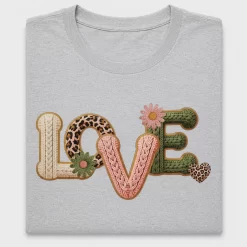 Love Crochet Embroidery DTF Transfer