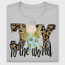 Joy to the World Angel DTF Transfer