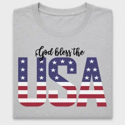 God Bless USA Patriotic DTF Transfer