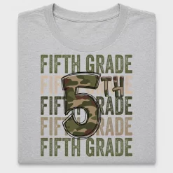 Fifth Grade Camo Teacher DTF Transfer