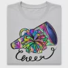 Cheer Megaphone Pom Pom DTF Transfer