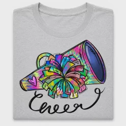 Cheer Megaphone Pom Pom DTF Transfer